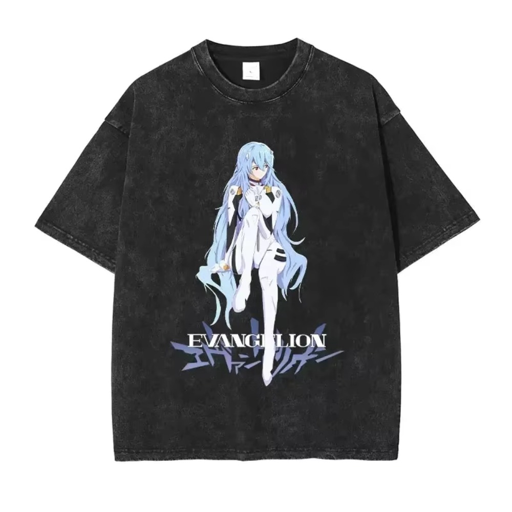 Women Streetwear Brand - Oversized heren T-shirts kleding EVA anime