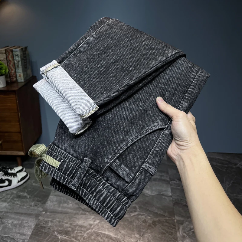 Streetwear Brand Denim - Merk heren nieuwe herfst jeans zwart
