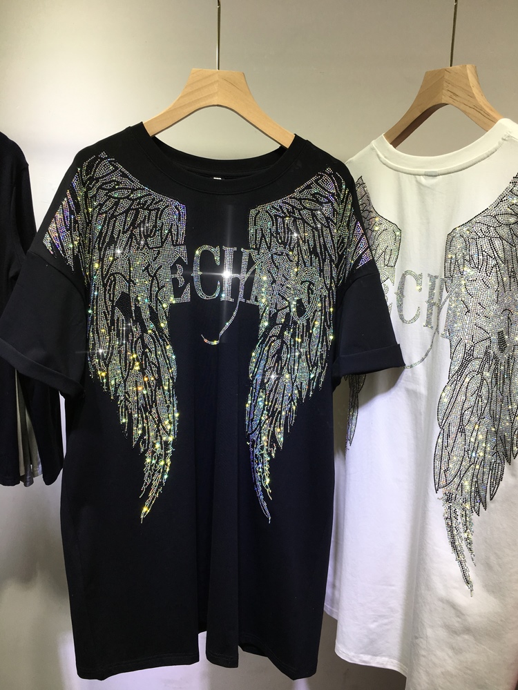 L-4XL Oversize Rhinestone Enge - Women Streetwear Brand recensie en prijs