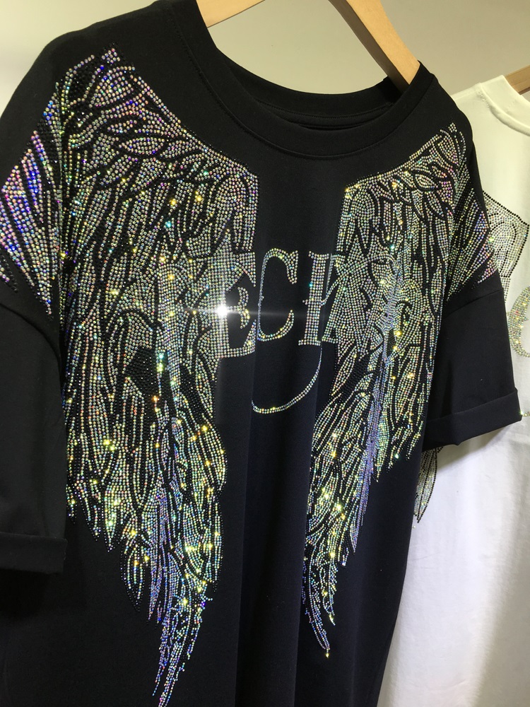 L-4XL Oversize Rhinestone Enge - Women Streetwear Brand recensie en prijs