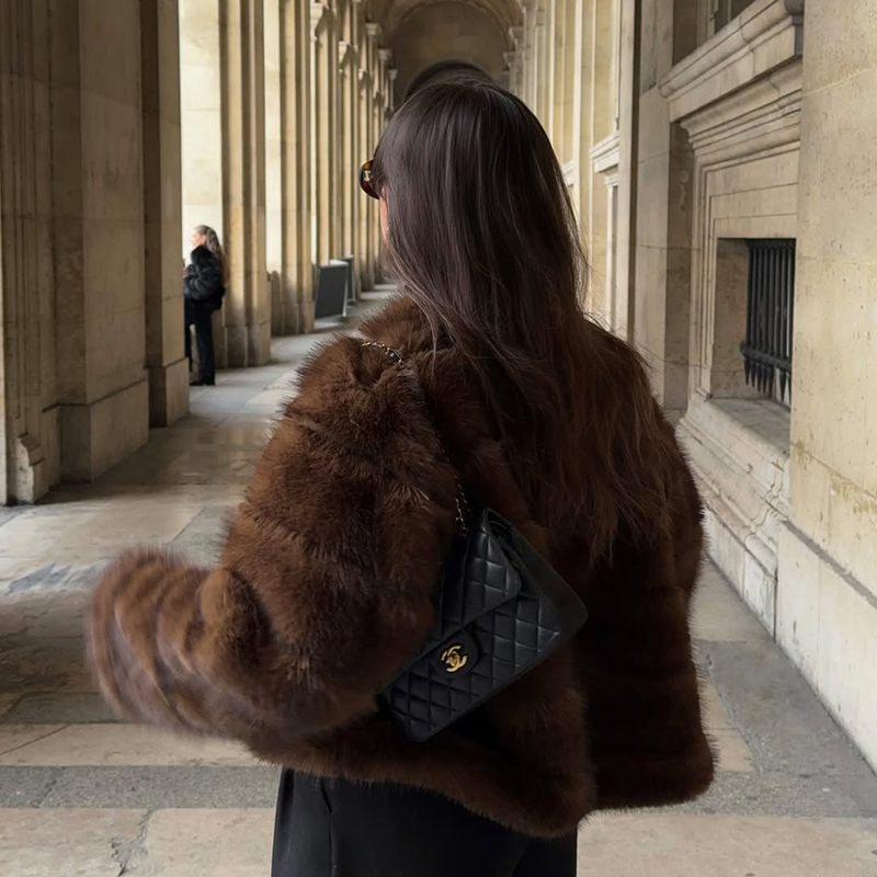 Vintage Bruine Patchwork Imita - Streetwear Brand Fashion recensie en prijs
